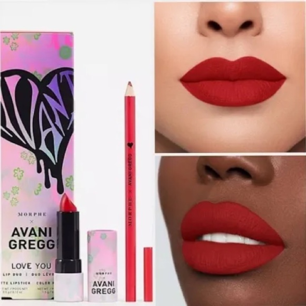 NIB Morphe Makeup Morphe X Avani Gregg Love You Lip Duo